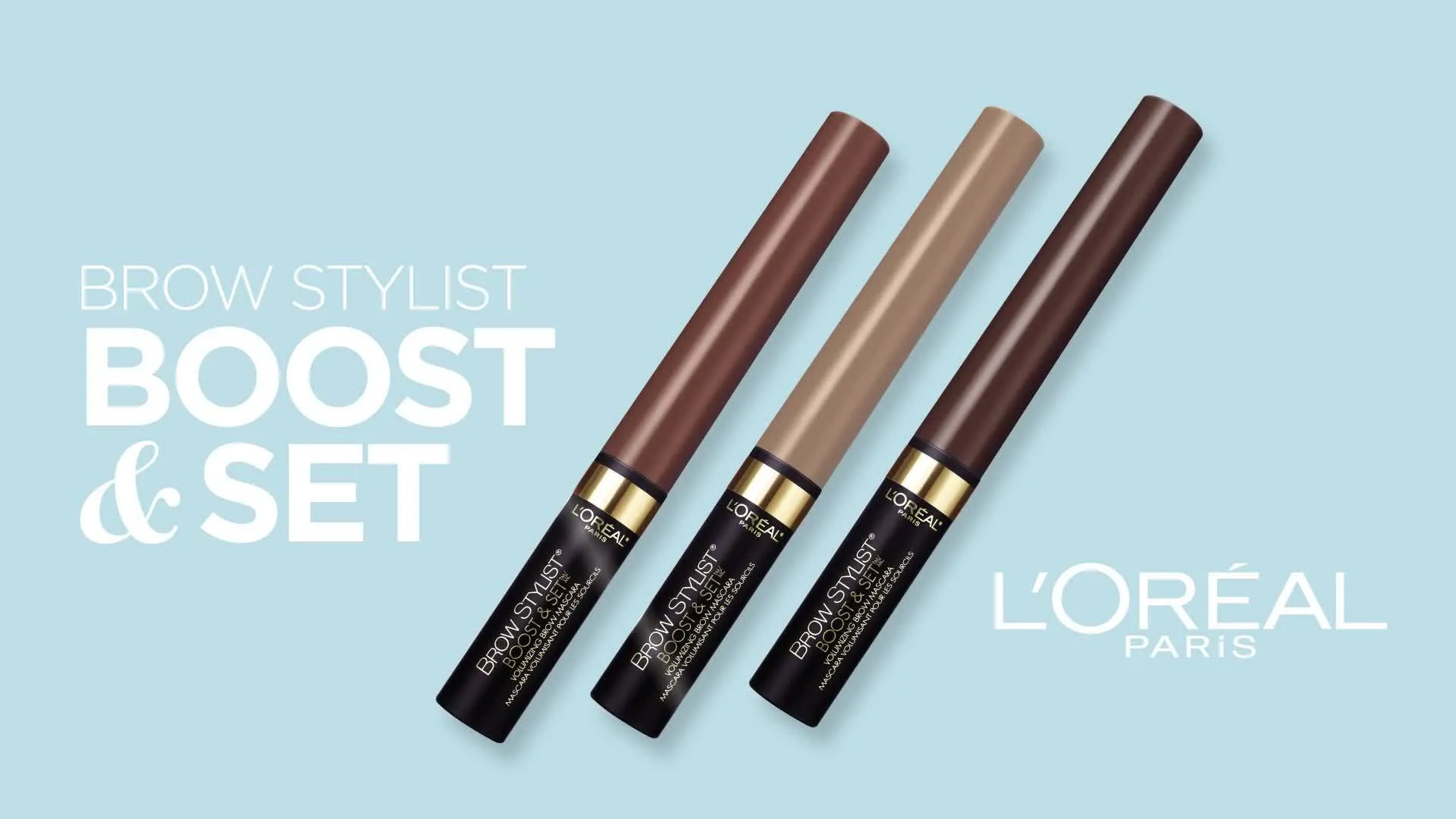 L'Oreal Paris Cosmetics Brow Stylist Boost & Set Brow Mascara,