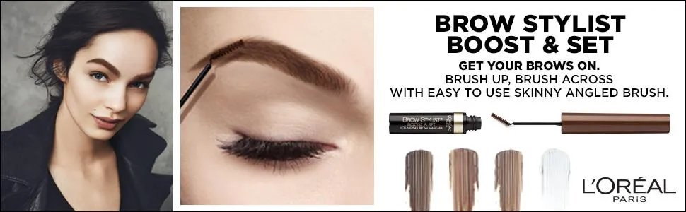L'Oreal Paris Cosmetics Brow Stylist Boost & Set Brow Mascara,