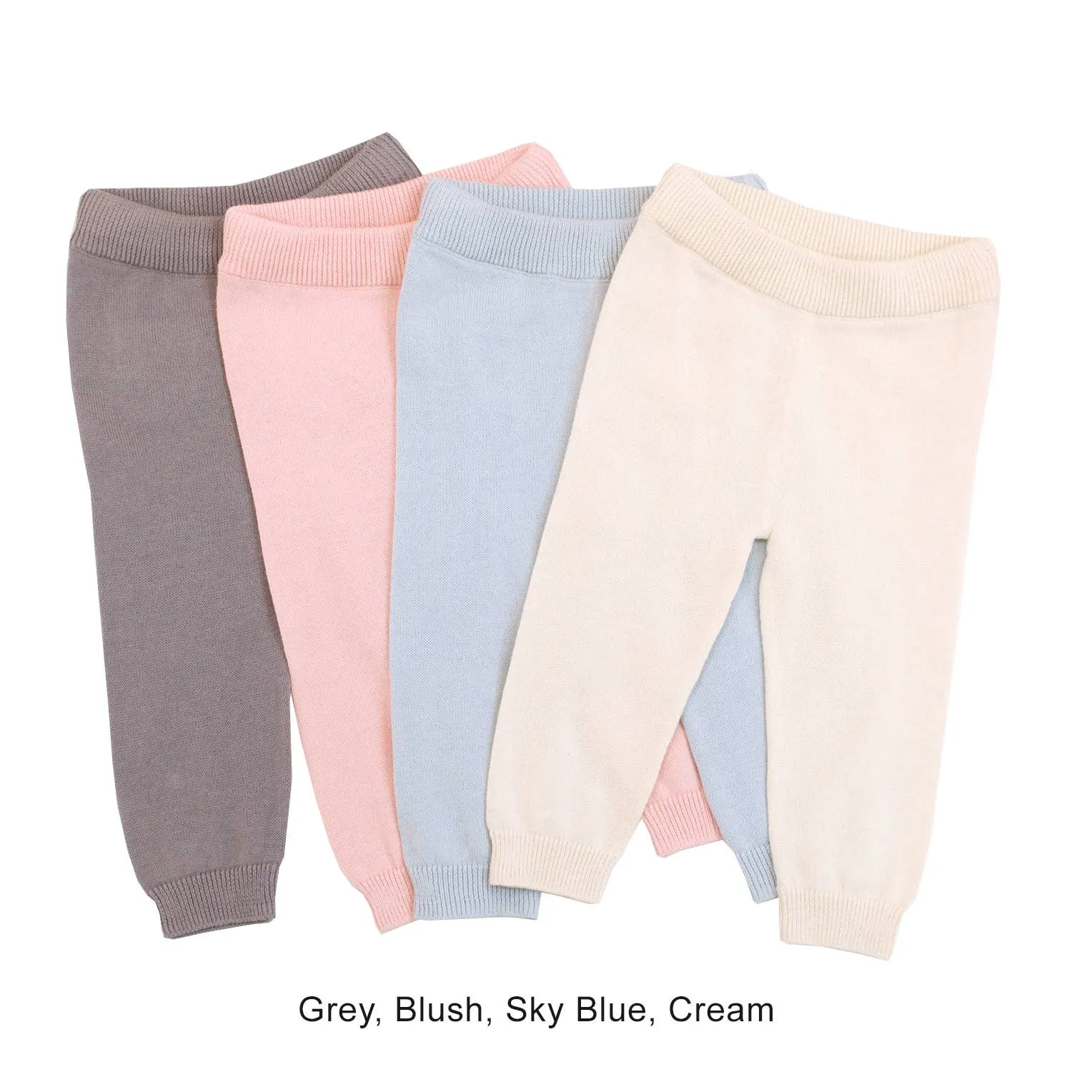 Milan Baby Legging Pants Sweater Knit (Organic Cotton): Grey